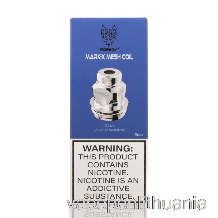 Snowwolf Mark-x Pakeitimo Ritės 0,3ohm Coils Vape Skystis